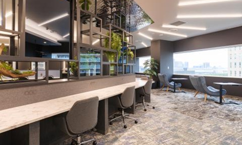 豊洲のコワーキングスペース「MID POINT×BIZcomfort豊洲」_ワークスペース